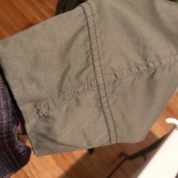 US POLO ASSOCIATION green XL lightweight lined 3/4  jacket trench coat pockets - Picture 10 of 13